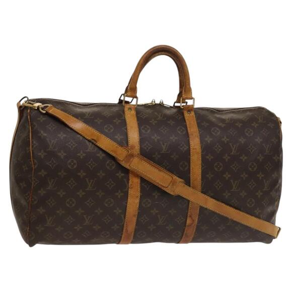 LOUIS VUITTON Monogram Keepall Bandouliere 55 Boston Bag M41414 - Picture 1 of 16